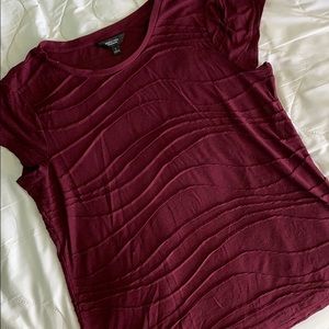 Very Wang Burgundy Shirt